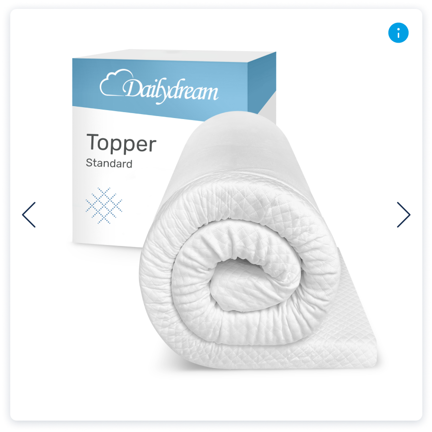 TEST_Dailydream viscoelastischer Matratzentopper mit Memory Foam Effekt, Edition "Standard"