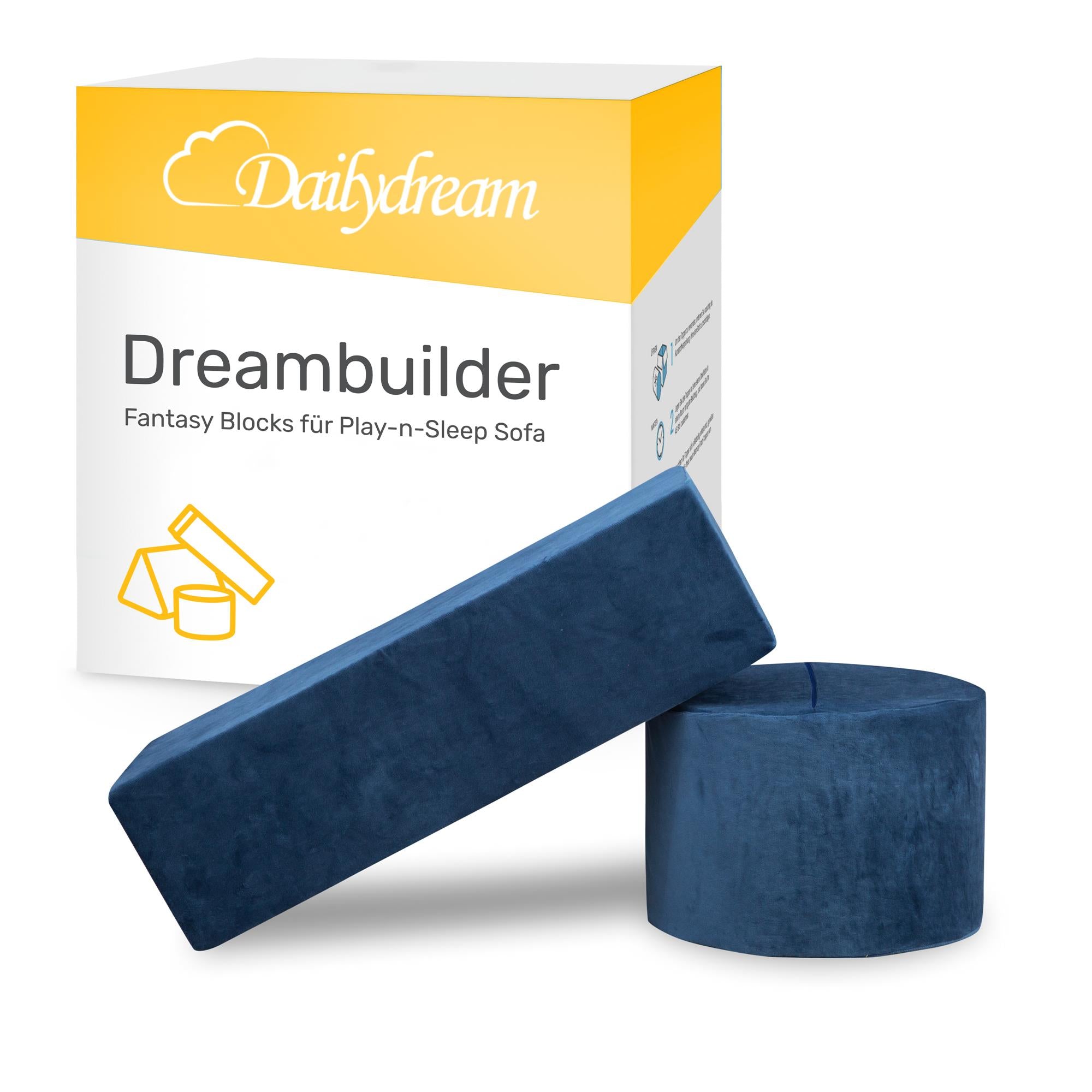 Dailydream Fantasy Blöcke für Dreambuilder Spielsofa für Kinder, Blau