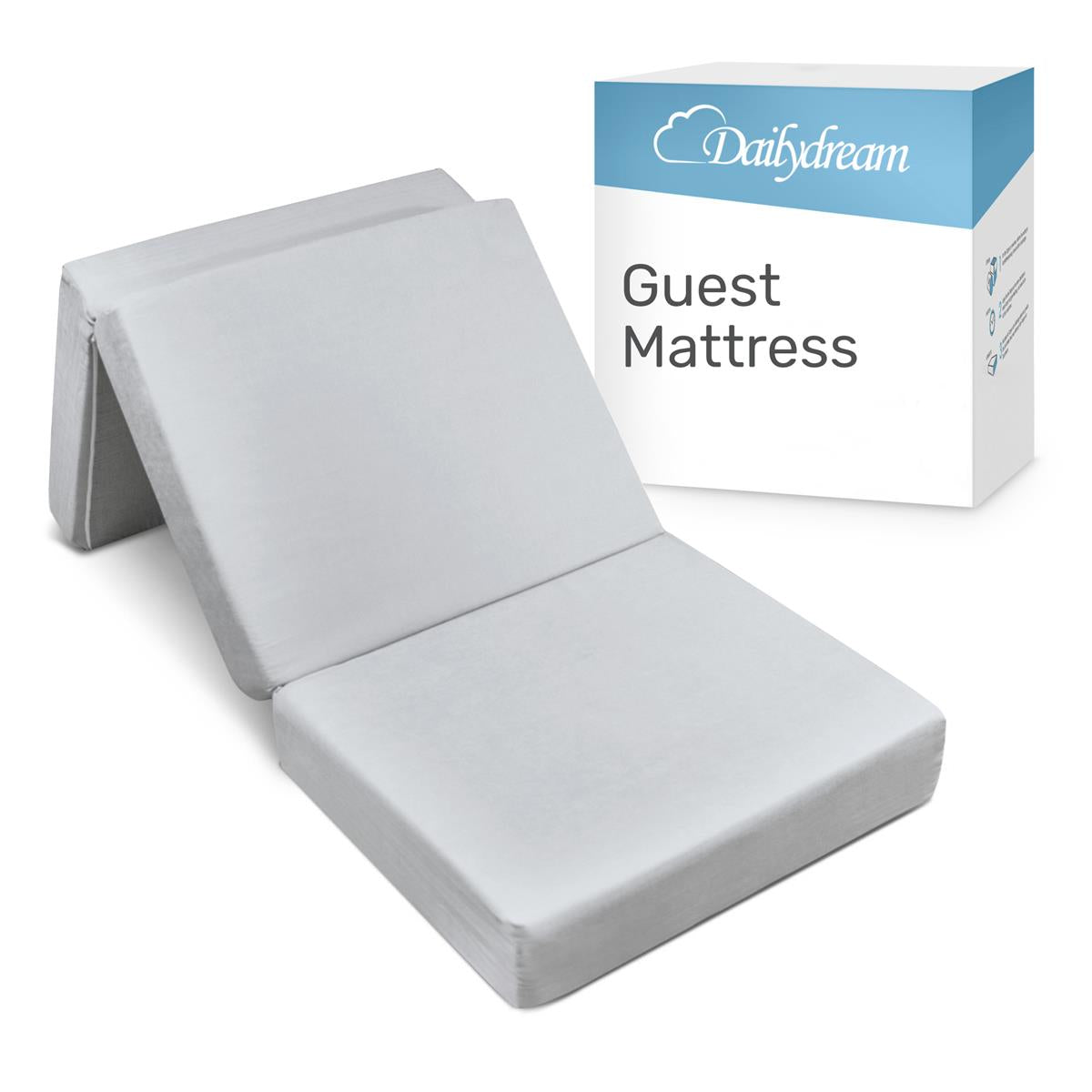 Materasso per ospiti pieghevole Dailydream con schiuma viscoelastica